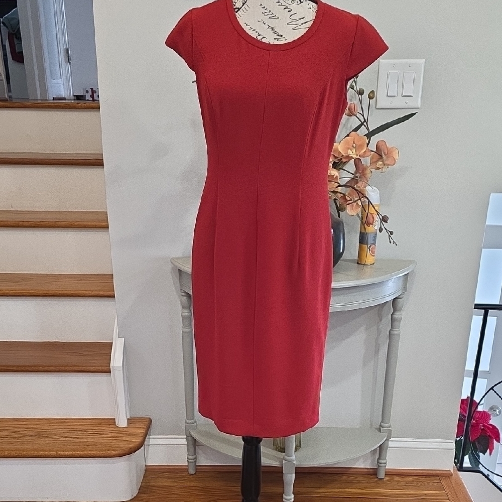 Jones New York Red Midi Dress